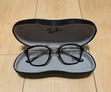 레이밴 사각형 안경 블랙/골드