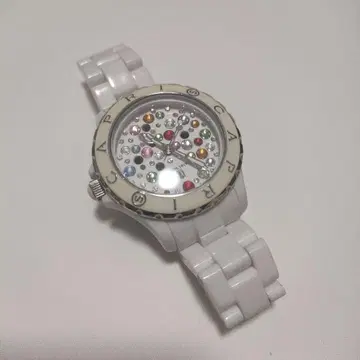 CAPRI WATCH 스와로브스키 시계 화이트