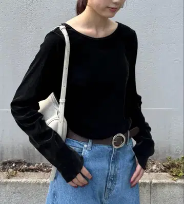 CIAOPANICTYPY 시어 플로키 빈티지 가공 TEE