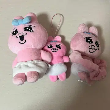 빤쮸토끼 봉제 인형 키링 스크런치