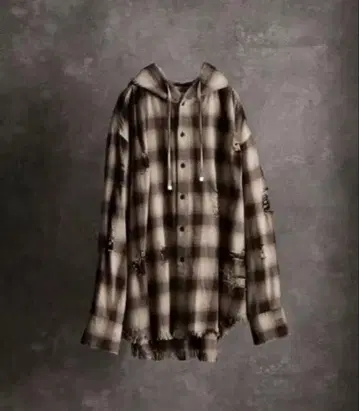 오버 사이즈 셔츠 후드티 / 오버 사이즈 셔츠 후드티