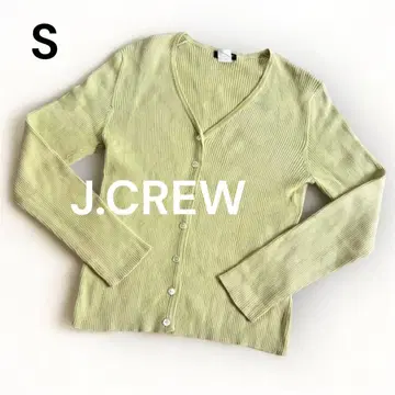 [새상품급] J.CREW 제이크루 V넥 리브 가디건 S 라이트 그린