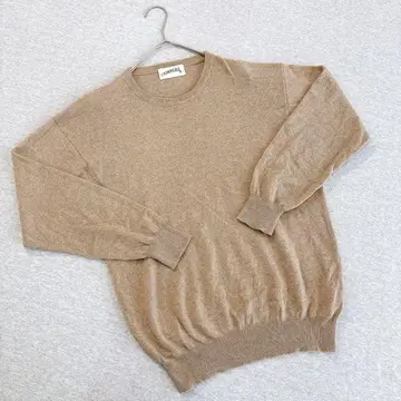 캐시미어 긴팔 니트 브라운 프리 사이즈 모 캐시미어 100%