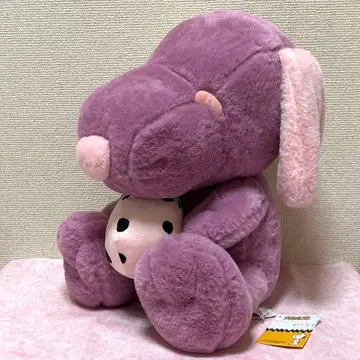 스누피 BIG 봉제 인형 푹신푹신 앉은 보라색