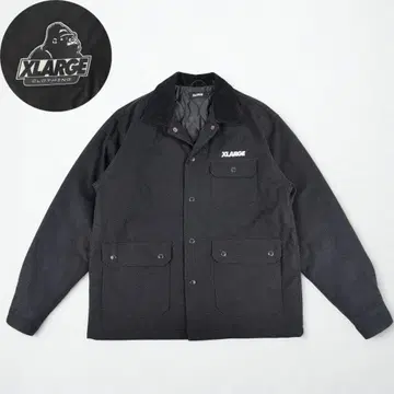 미사용급 XLARGE 워크 자켓 퀼팅 로고 자수 L 사이즈
