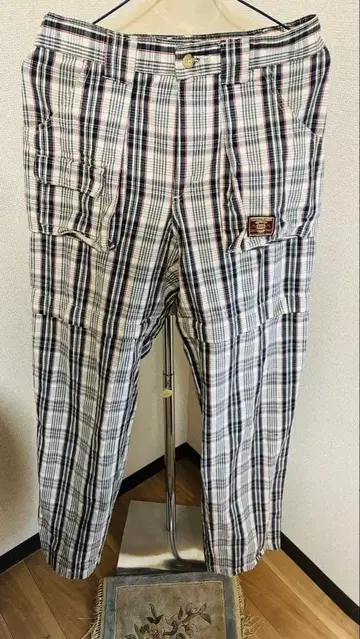 빈티지 체크 하프 팬츠