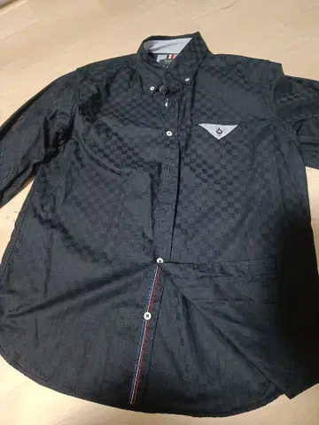 체크 무늬 네이비 셔츠 M 사이즈 빔즈