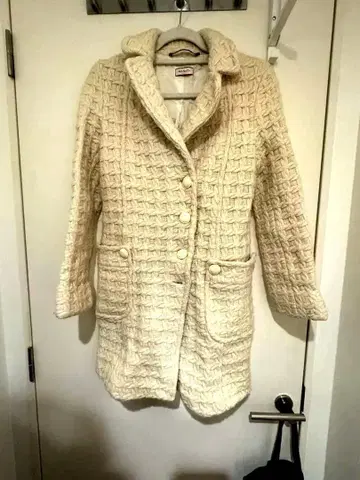 MAX&Co. 아이보리 화이트 롱 코트