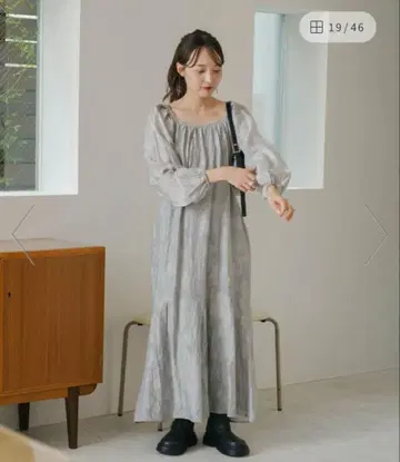 kastane 리프 자카드 원피스