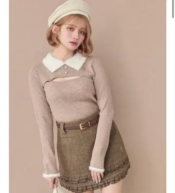 DesiretRaison style up polo knit Free