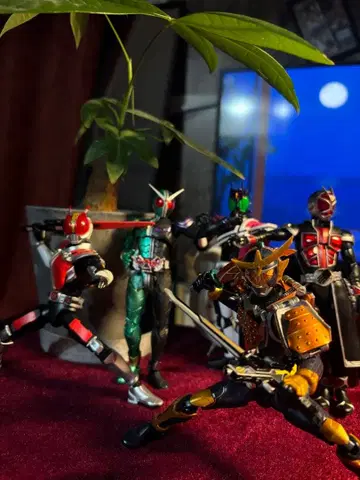 가면라이더 가동 피규어 5체 세트