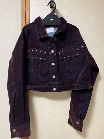 MURUA 플로키 데님 자켓 보르도