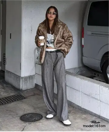 ACLENT 레이어드 슬랙스 팬츠