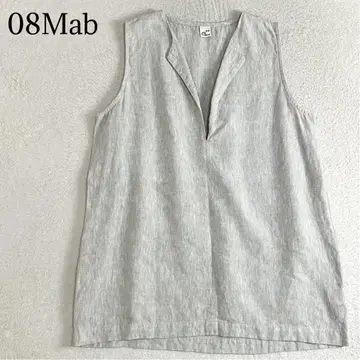 08Mab 08맵 린넨 슬리브리스 튜닉 F 베이지