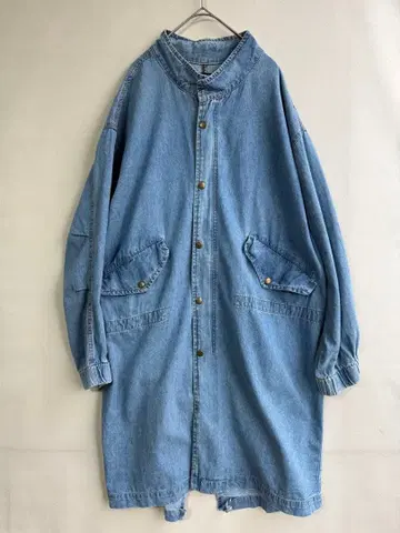 Niubin BOJUE 데님 모즈 코트 스탠드 카라 L M65
