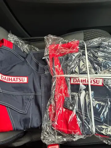 DAIHATSU 작업복 네이비 레드 점프슈트 2장 세트