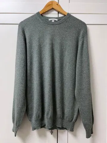 유니클로 캐시미어 크루넥 스웨터 L 카키