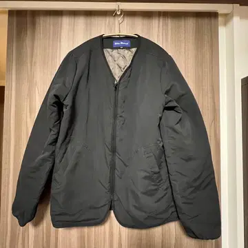 블랙 퀼팅 자켓