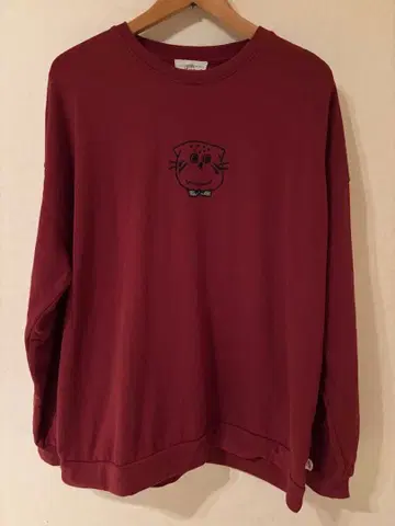 mof manul 버건디 트레이닝복 맨투맨 모프마눌