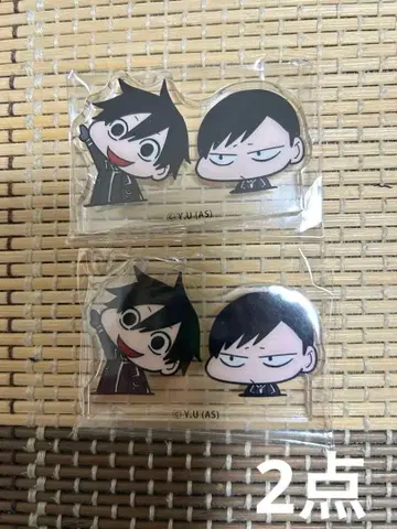 도겐안귀 요도가와 마스미 나미키 와타루 아크릴 블록 미니 캐릭터 2점