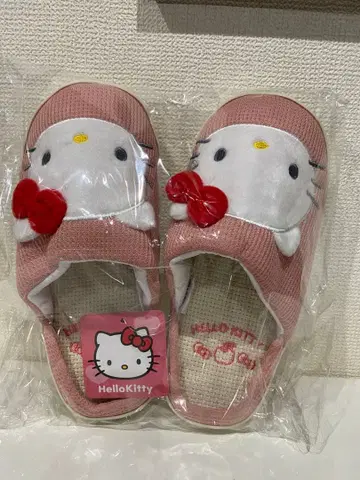 산리오 헬로키티 귀 달린 와플 슬리퍼 여성용 프리 사이즈