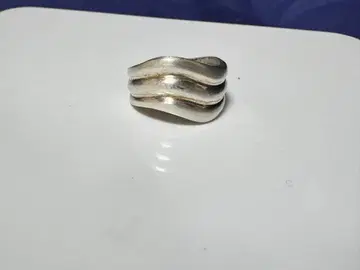실버 (925) 물결 3단 반지
