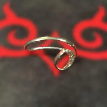 silver925 Curved Design ring
