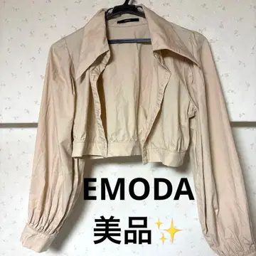 EMODA 베이지 크롭 셔츠 F