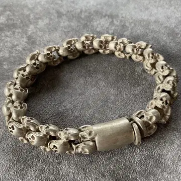 멕시칸 주얼리 실버 팔찌 스컬 해골 빈티지