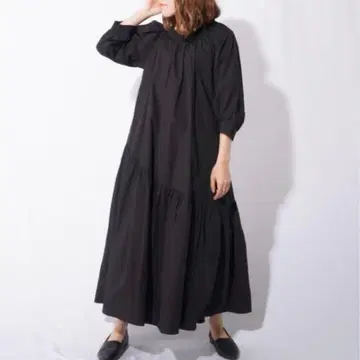 새상품급 LADY LUCK LUCA 롱 기장 원피스 티어드 개더