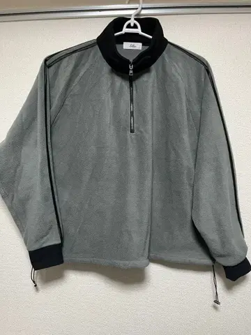 플리스 하프 지퍼 자켓