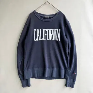 챔피온 여성용 맨투맨 M 칼리지 페이드 네이비