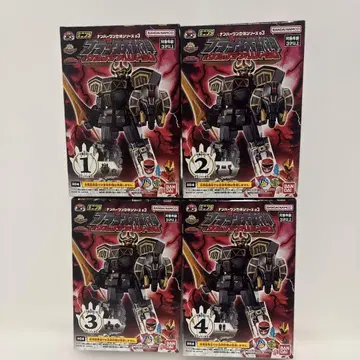 미니프라 블랙 대수신 1234 세트 넘버원 전대 고쥬우쟈