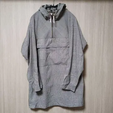 CLASS 후드 부착 체크 무늬 풀오버