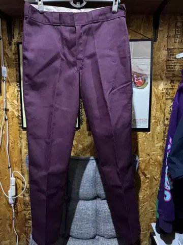 디키즈 874 마룬 버건디 34 x 30 미사용 워크 팬츠