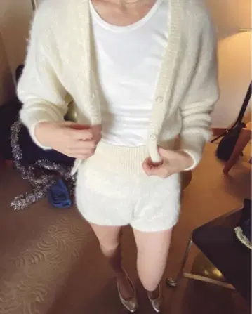 EDIT.FOR LULU petite LULU 모헤어 MIX 가디건