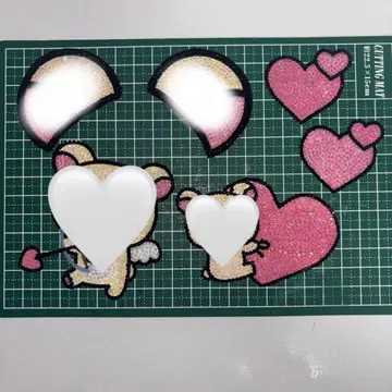 데코 부채 부채 데코 데코 부품 6개 세트