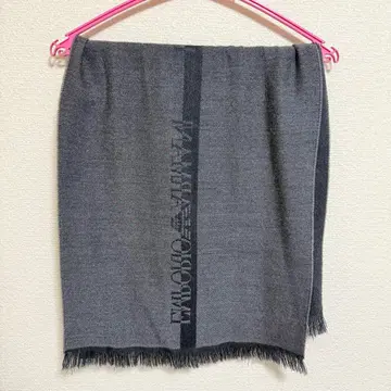 EMPORIO ARMANI 그레이 머플러 엠포리오 아르마니