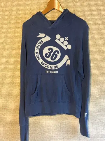 TMT 네이비 후드 부착 후드티