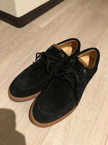 호킨스 남성용 캐주얼 슈즈 데크 슈즈 스웨이드 블랙