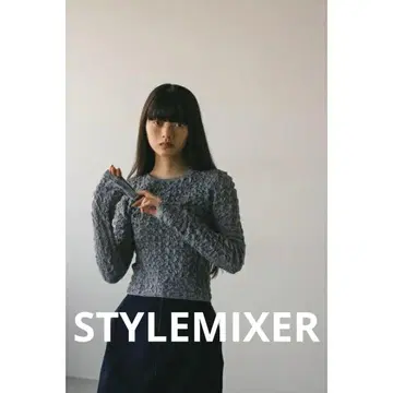 STYLEMIXER 니트 플러피 컴팩트 탑
