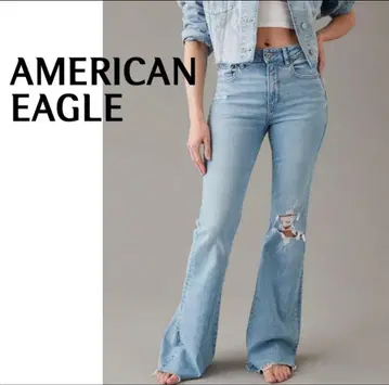 AMERICAN EAGLE 플레어 청바지 라이트 블루