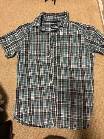 THE NORTH FACE 반팔 체크 셔츠 S