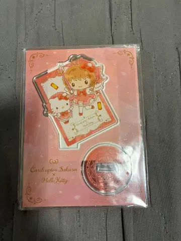 [새상품 미사용] 카드캡터 사쿠라 산리오 키티 아크릴 스탠드
