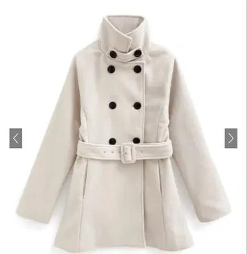 GRL 벨트 포함 스탠드 카라 미들 기장 코트[ze836] 아이보리