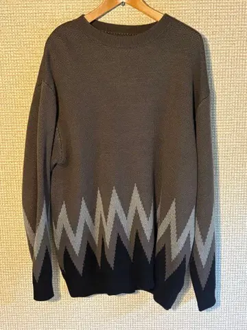 NUMBER (N)INE 지그재그 니트 스웨터