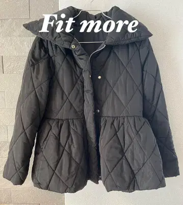 Fitmore 페플럼 패딩 자켓 블랙 FREE 사이즈