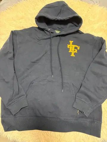 네이비 후드티 사이즈 36 로고 자수