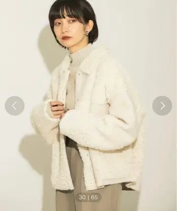 KBF 패치워크 MIX 보아 자켓 화이트