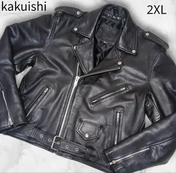 새상품급 2XL kakuishi 퀼팅 에폴렛 더블 라이더 재킷